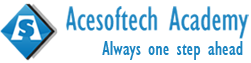 acesoftech academy logo blue