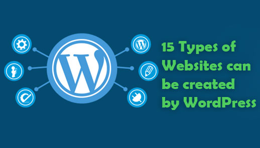 15 Types of Websites can be created by WordPress