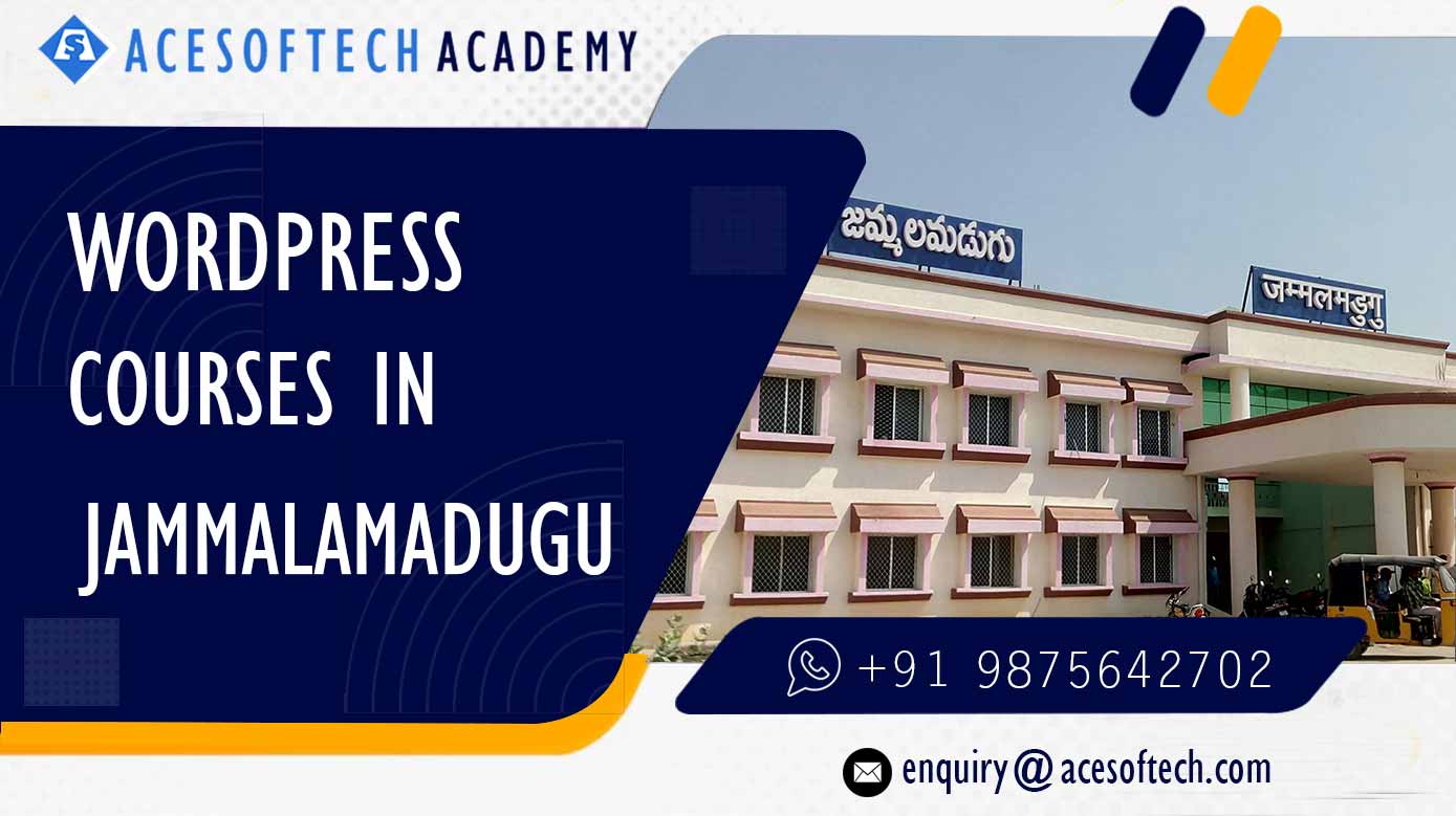 WordPress Course Training Institue in Jammalamadugu