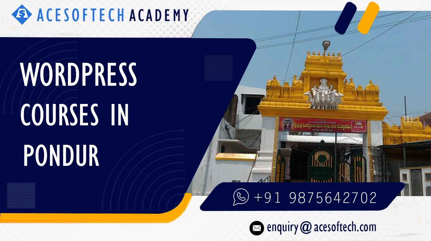 WordPress Course Training Institue in Pondur