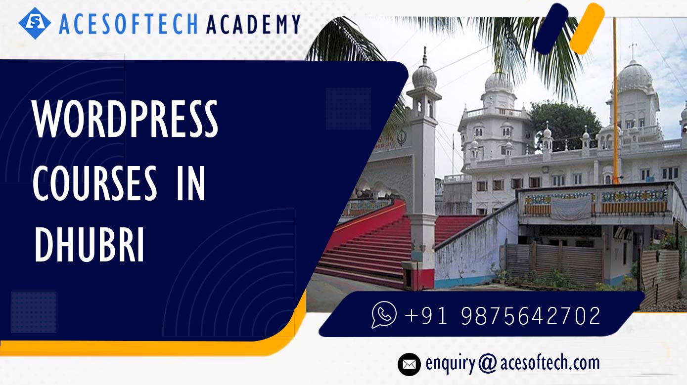 WordPress Course Training Institue in Dhubri