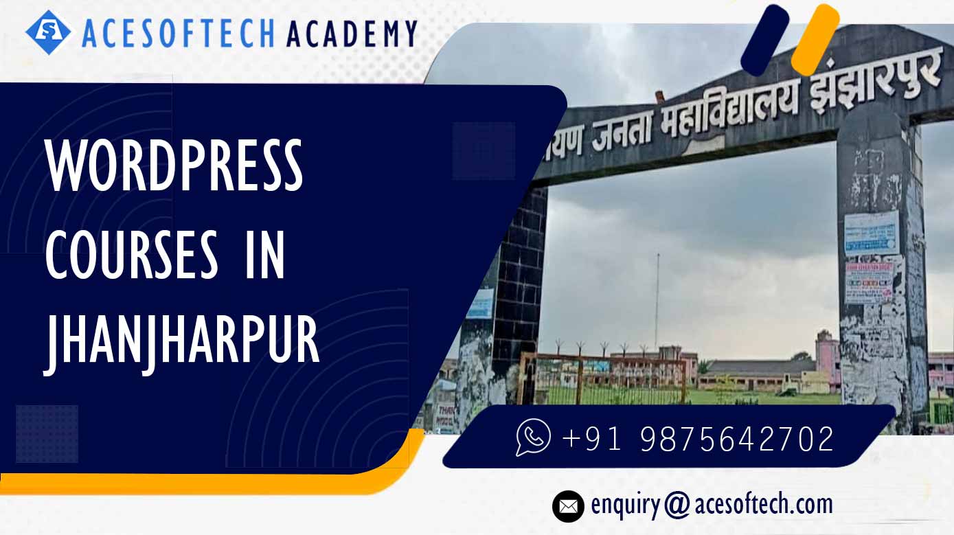 WordPress Course Training Institue in Jhanjharpur