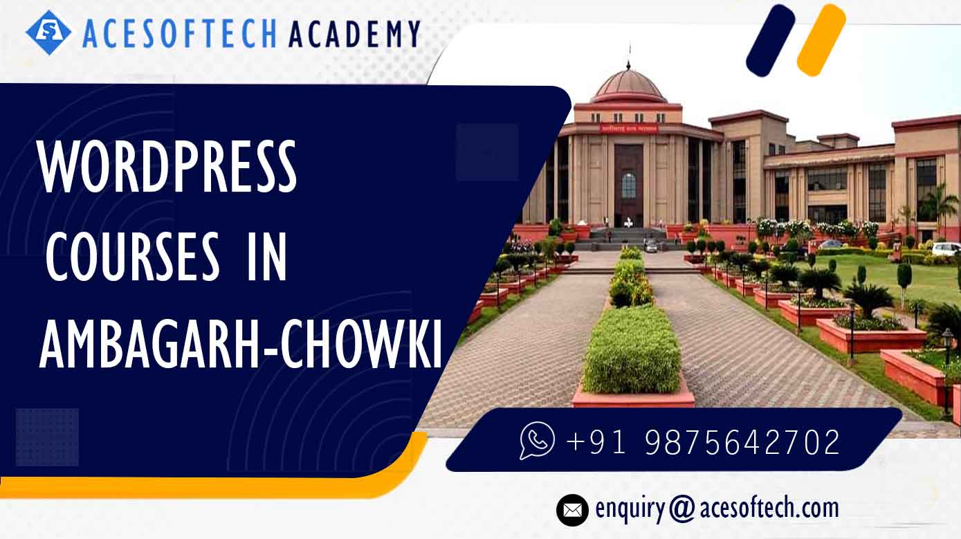 WordPress Course Training Institue in Ambagarh Chowki