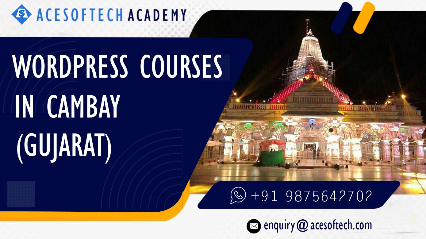 WordPress Course Training Institue in Cambay