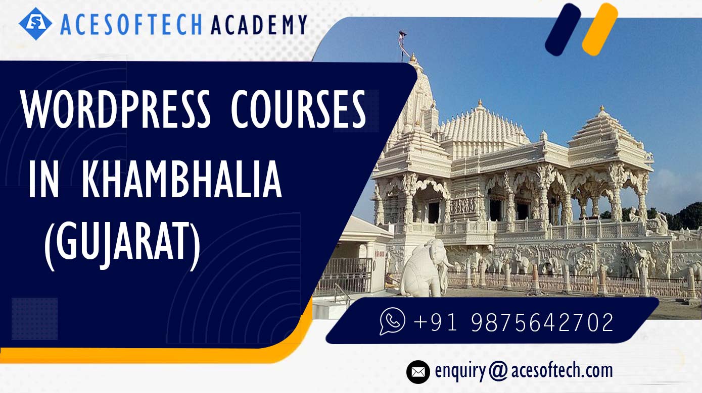 WordPress Course Training Institue in Khambhalia