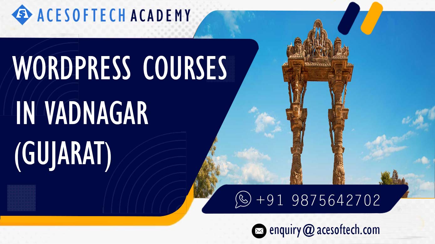 WordPress Course Training Institue in Vadnagar