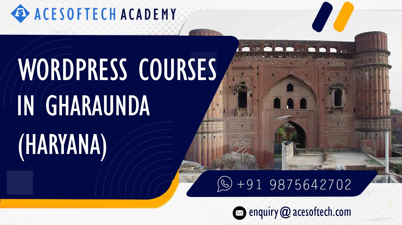 WordPress Course Training Institue in Gharaunda
