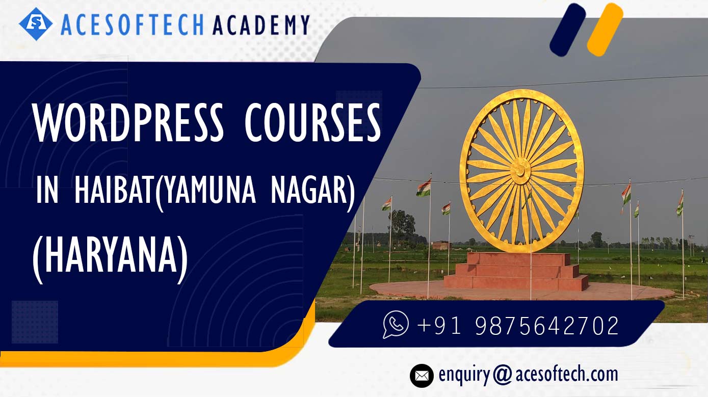 WordPress Course Training Institue in Haibat(Yamuna Nagar)