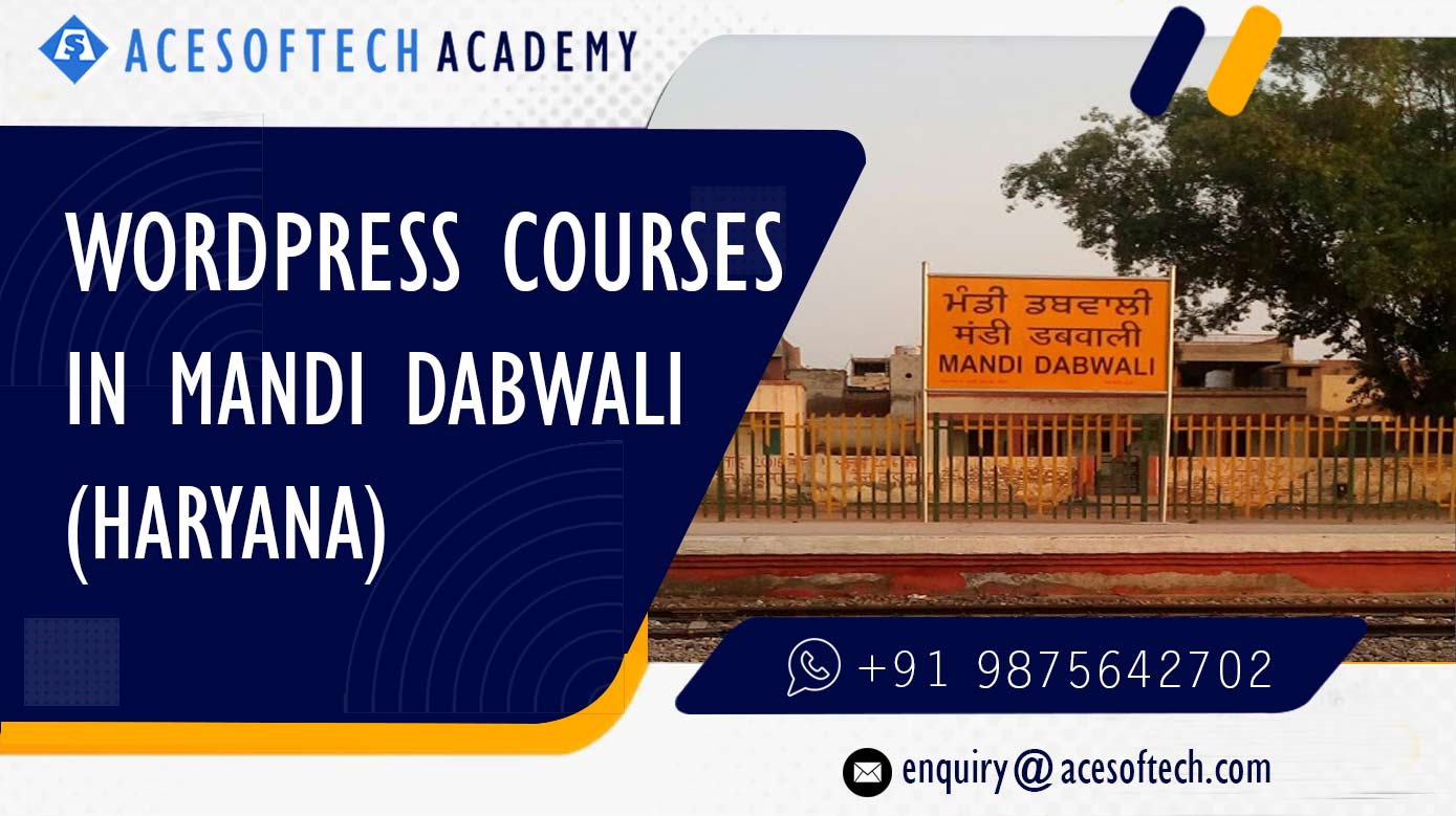 WordPress Course Training Institue in Mandi Dabwali