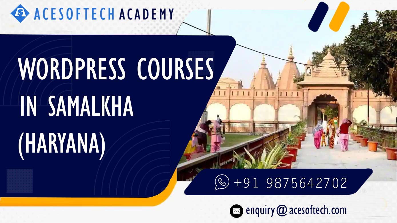WordPress Course Training Institue in Samalkha