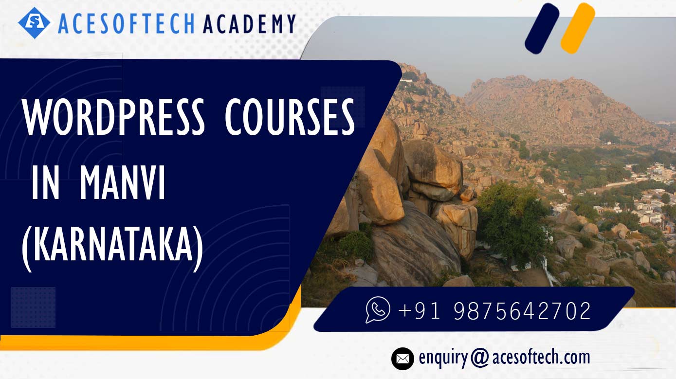 WordPress Course Training Institue in Manvi