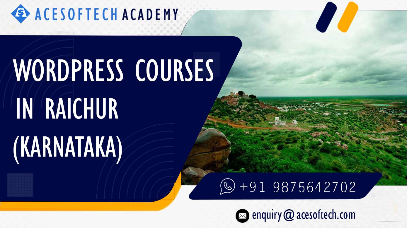 WordPress Course Training Institue in Raichur