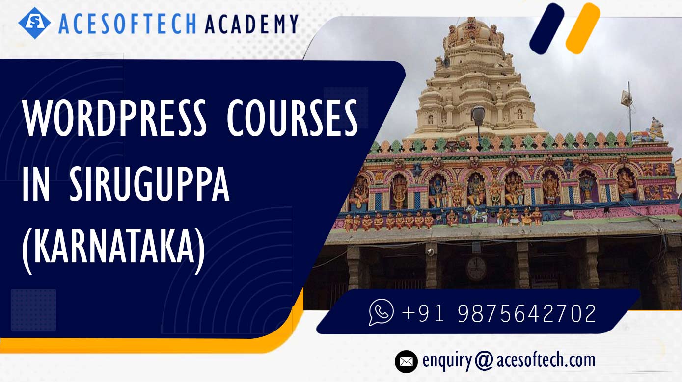 WordPress Course Training Institue in Siruguppa