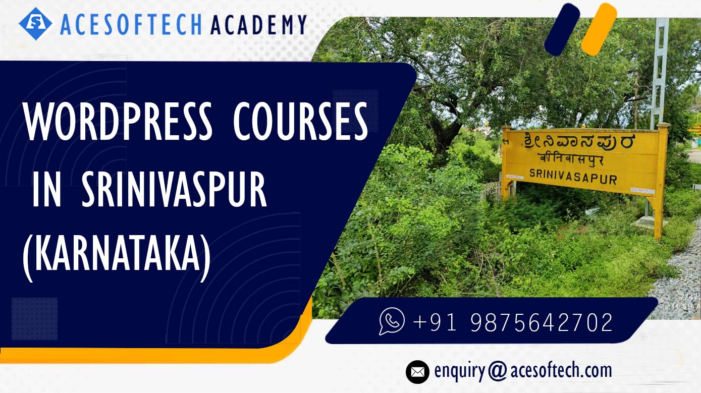 WordPress Course Training Institue in Srinivaspur