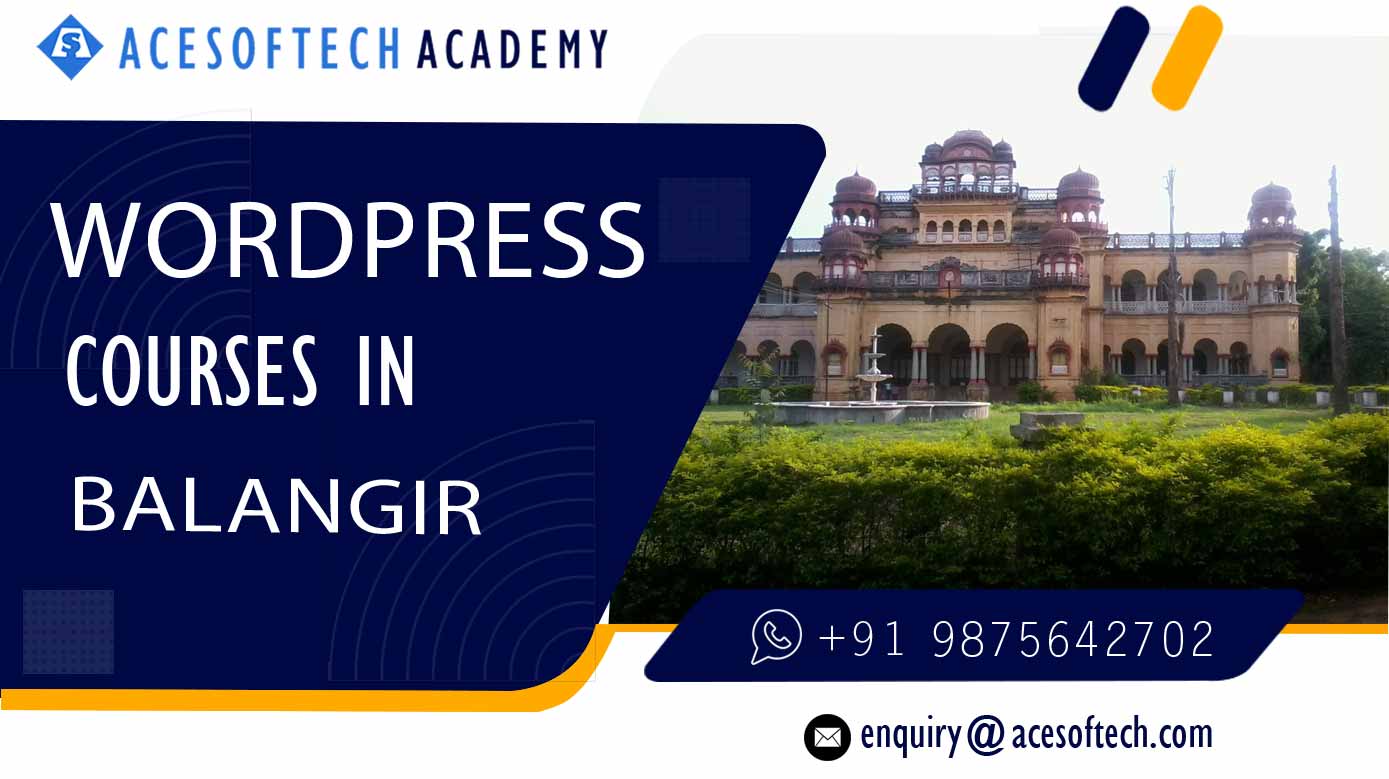 WordPress Course Training Institue in Balangir