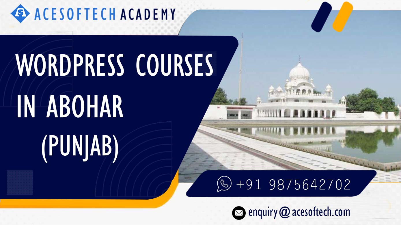 WordPress Course Training Institue in Abohar