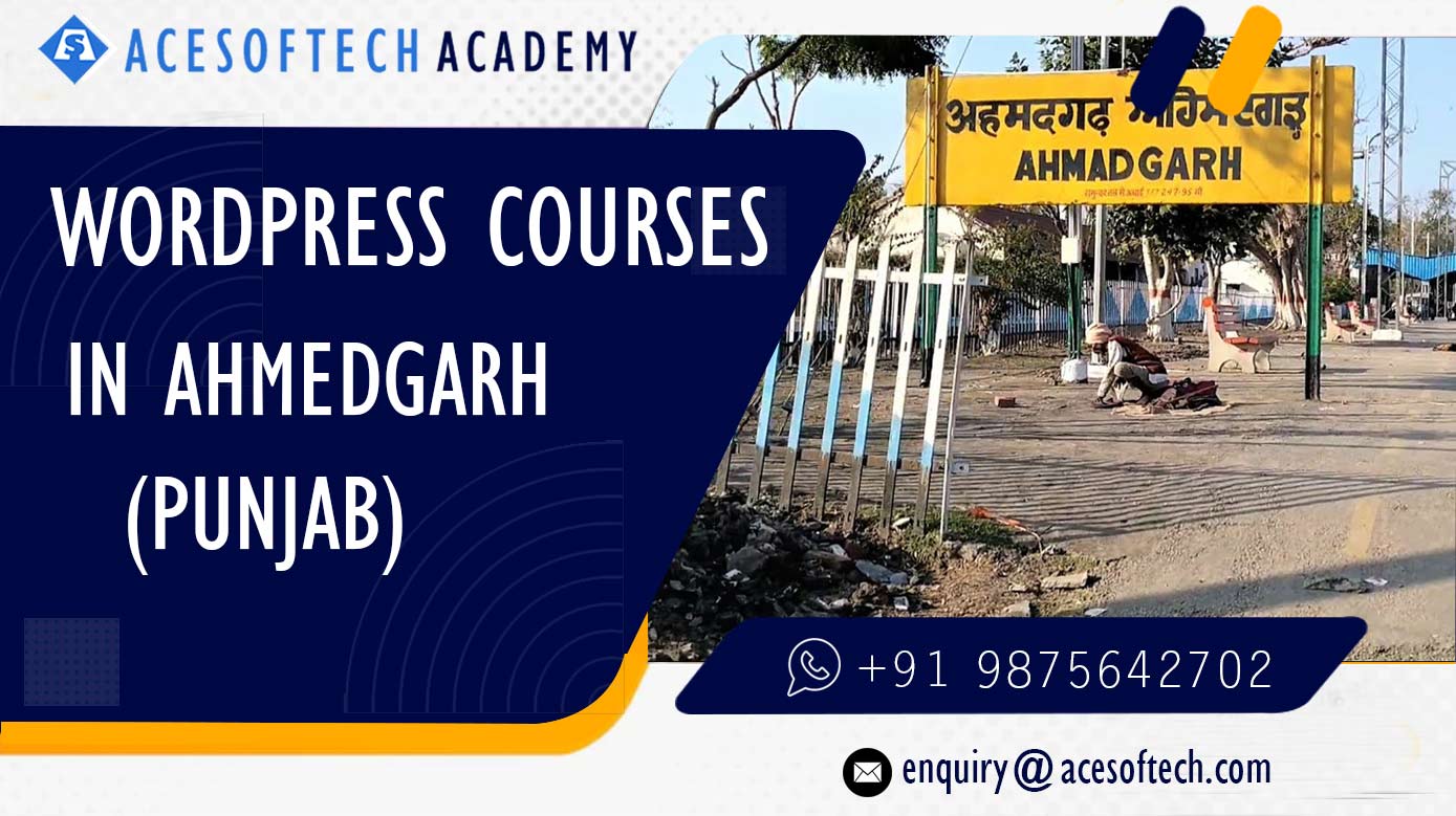 WordPress Course Training Institue in Ahmedgarh