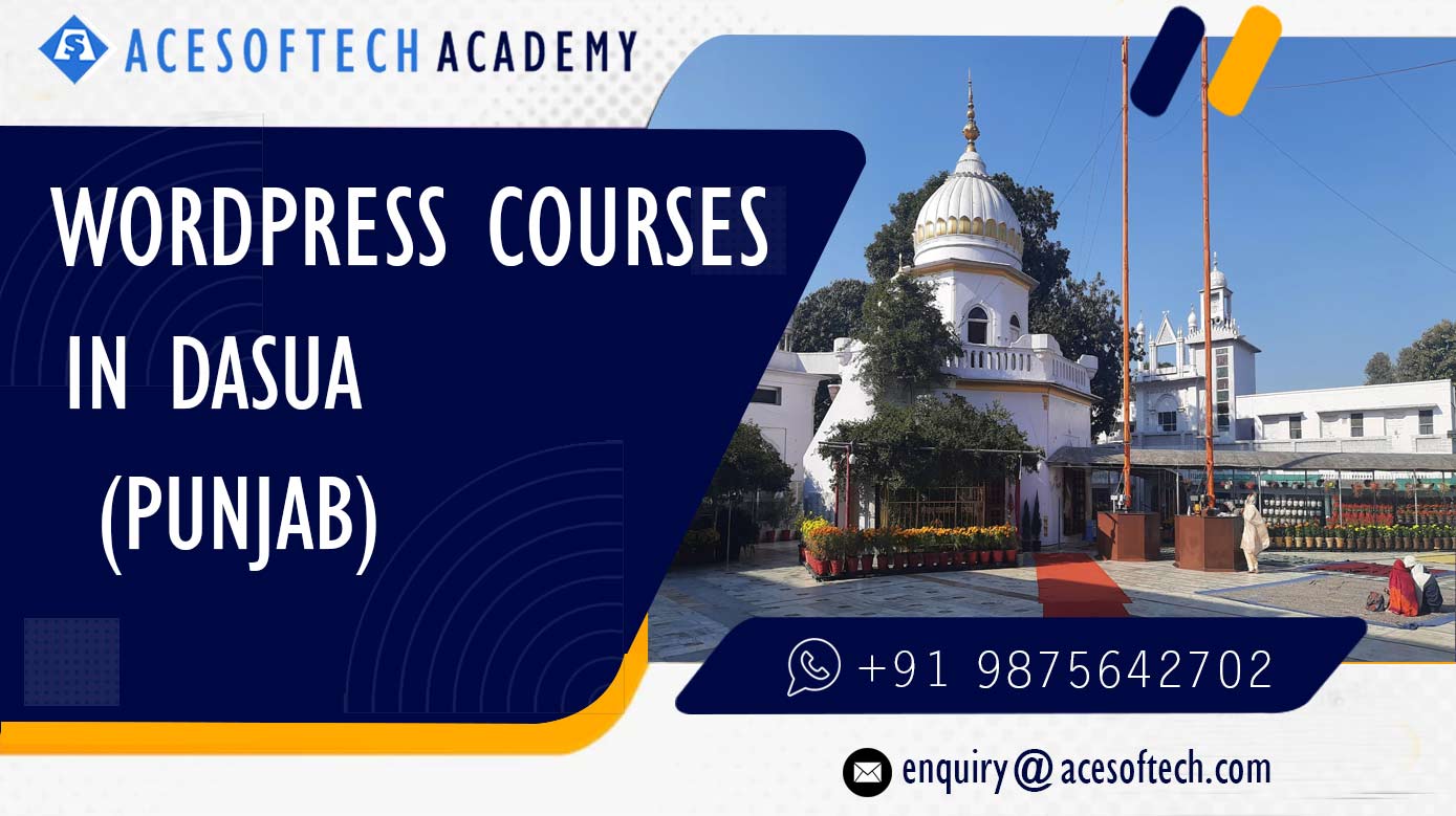WordPress Course Training Institue in Dasua