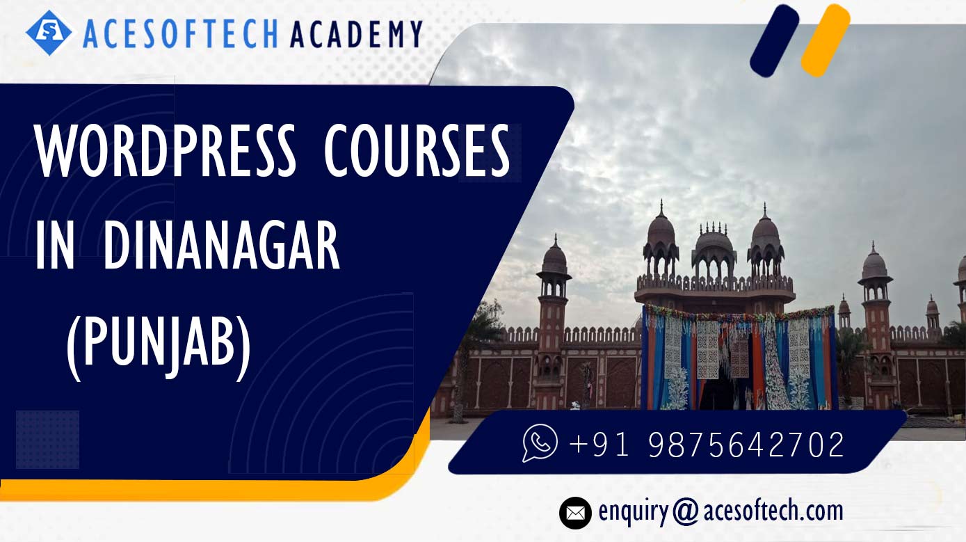 WordPress Course Training Institue in Dinanagar