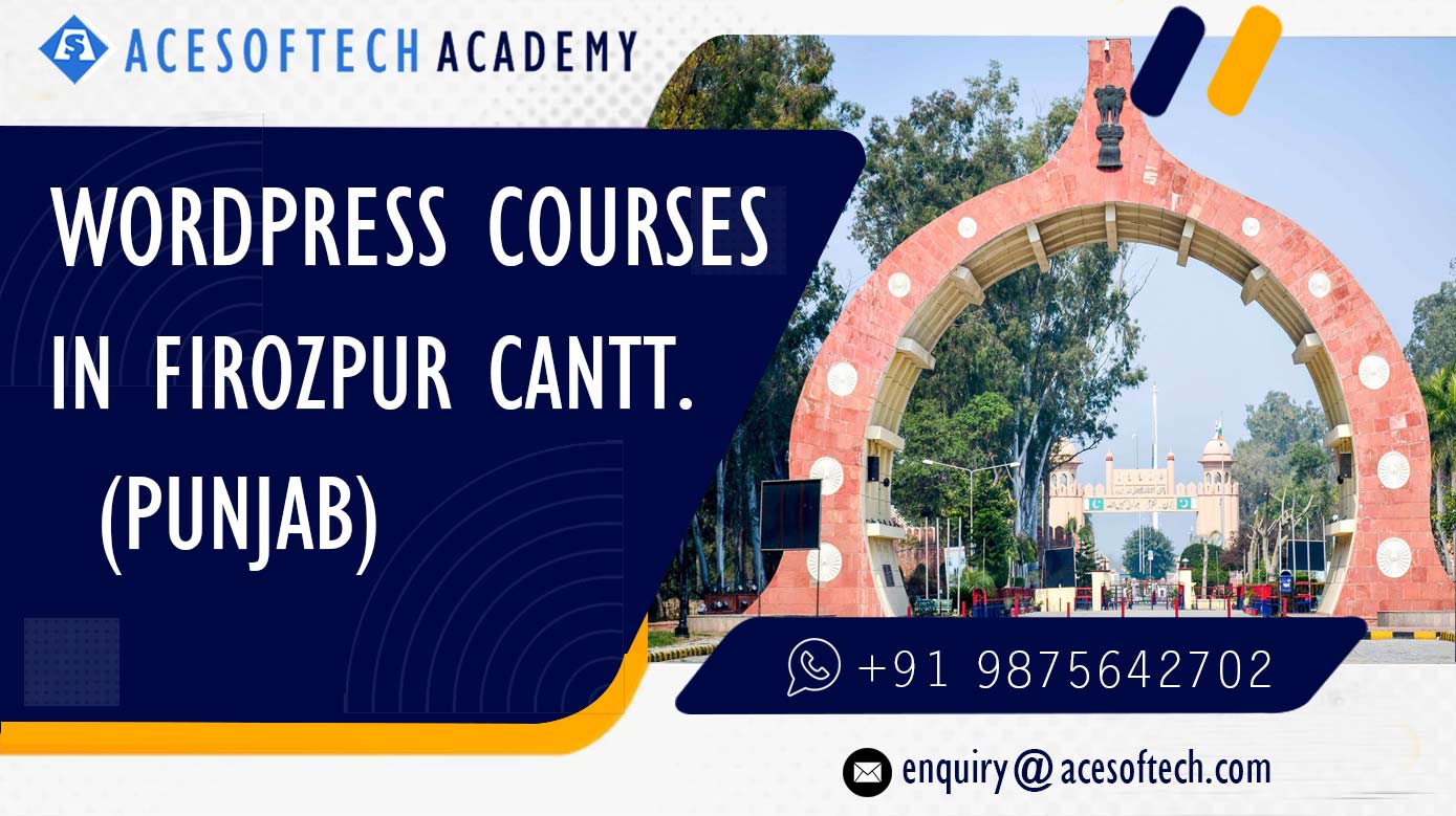 WordPress Course Training Institue in Firozpur Cantt.