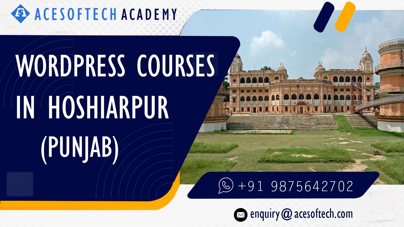 WordPress Course Training Institue in Hoshiarpur