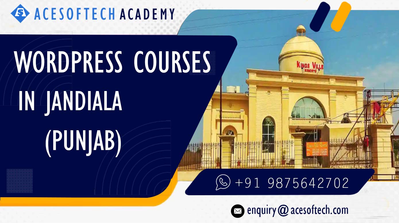 WordPress Course Training Institue in Jandiala