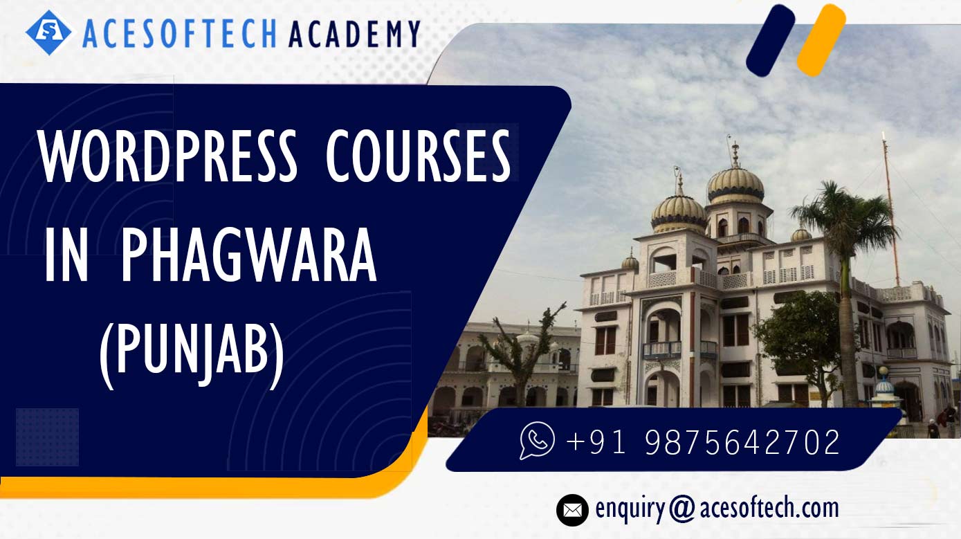 WordPress Course Training Institue in Phagwara