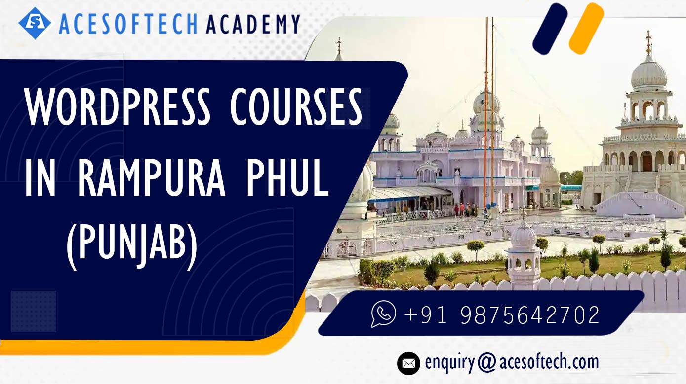 WordPress Course Training Institue in Rampura Phul