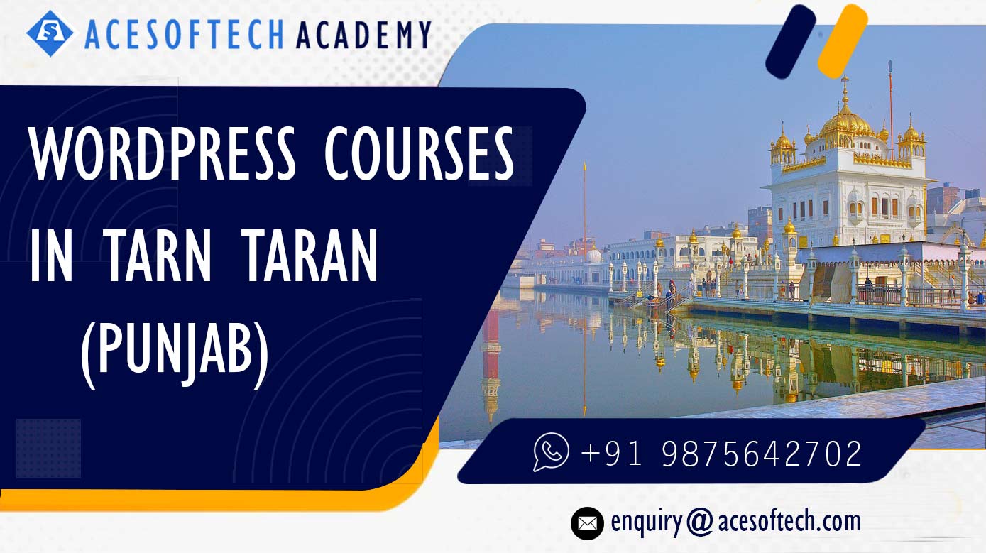 WordPress Course Training Institue in Tarn Taran