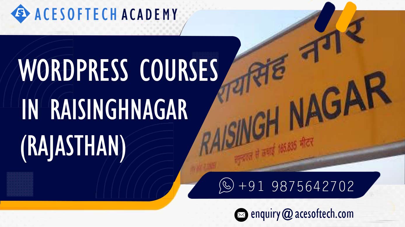 WordPress Course Training Institue in Raisinghnagar