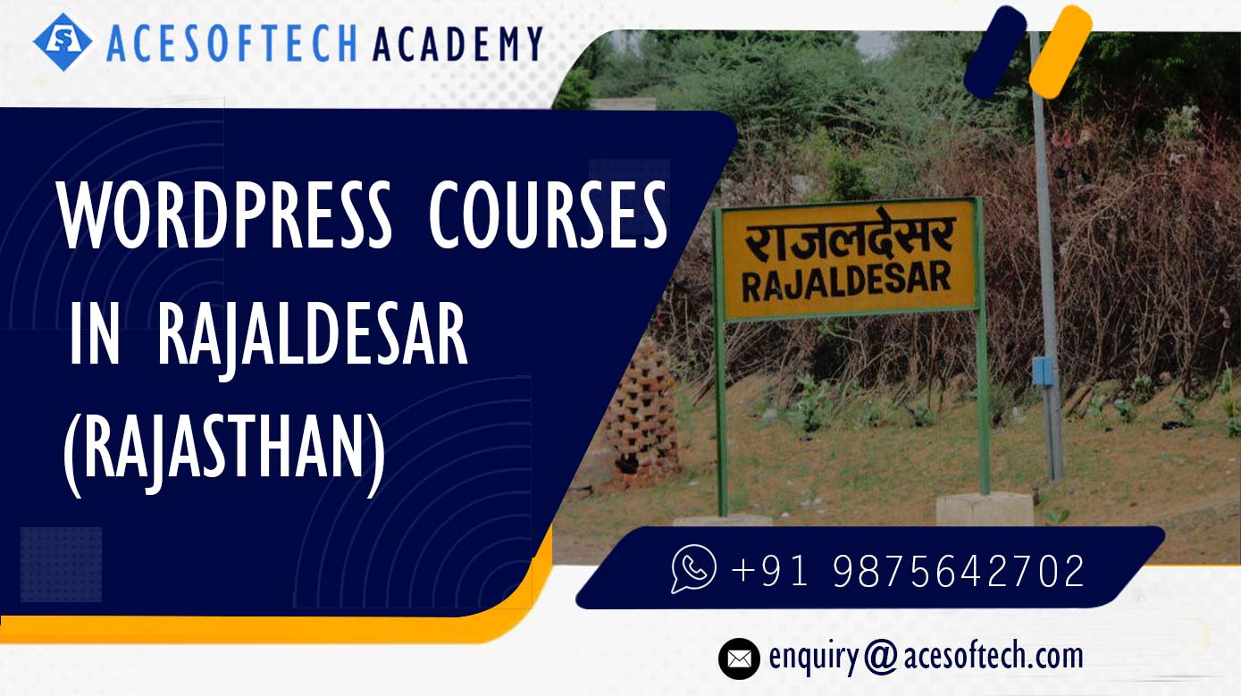WordPress Course Training Institue in Rajaldesar