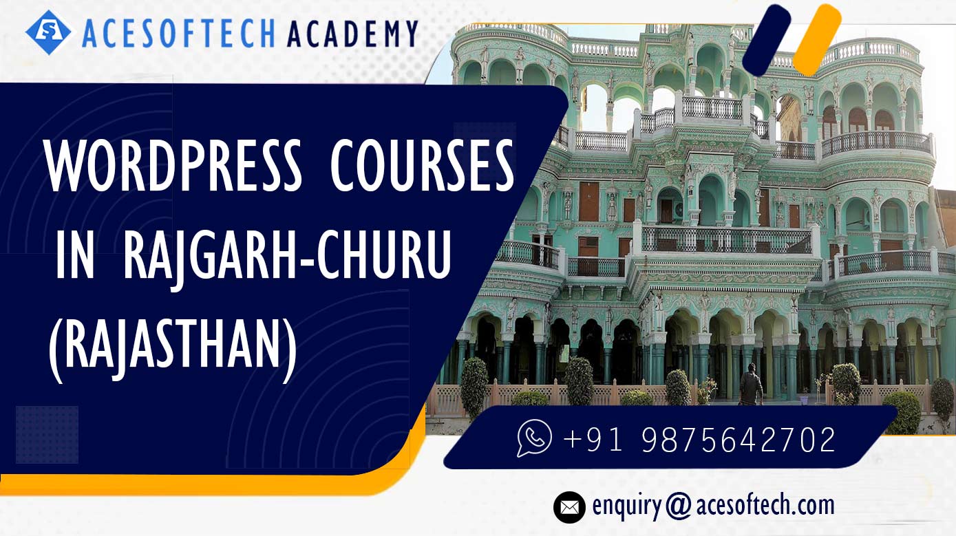WordPress Course Training Institue in Rajgarh (Churu