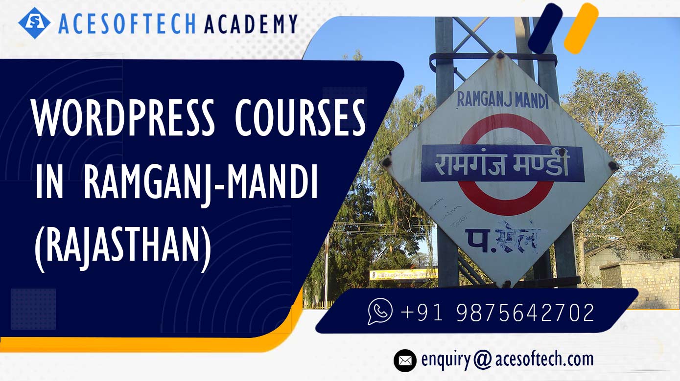 WordPress Course Training Institue in Ramganj Mandi