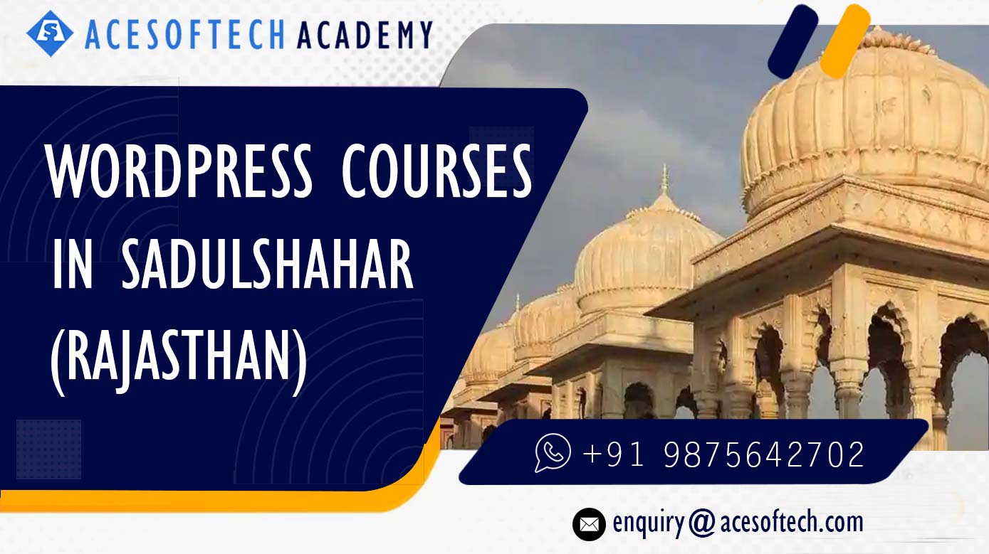 WordPress Course Training Institue in Sadulshahar
