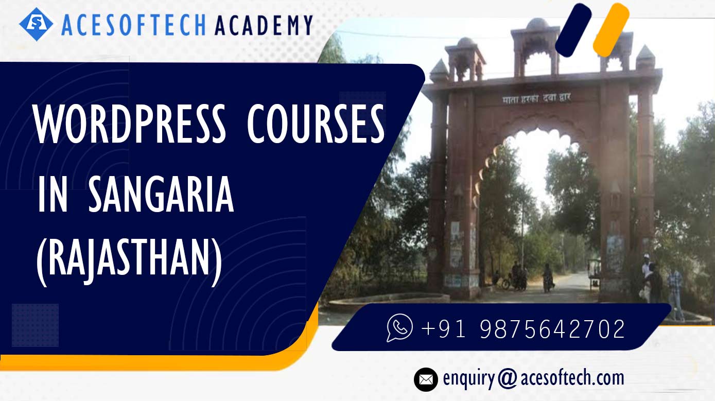 WordPress Course Training Institue in Sangaria