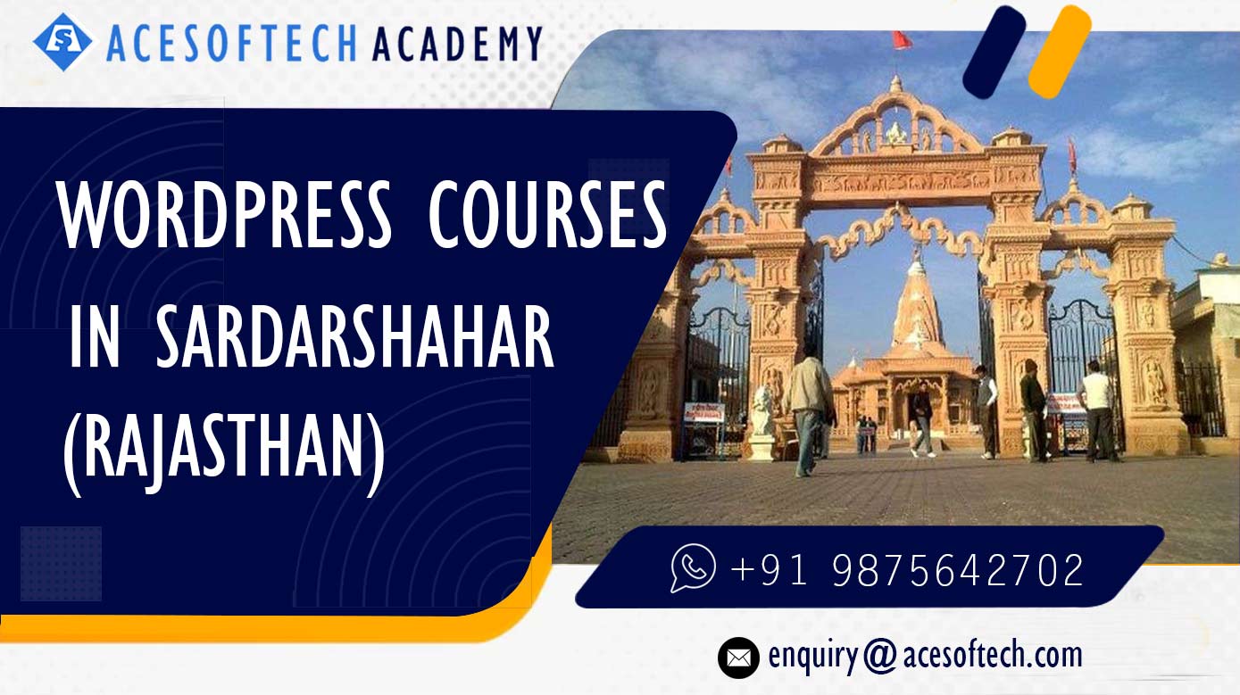 WordPress Course Training Institue in Sardarshahar