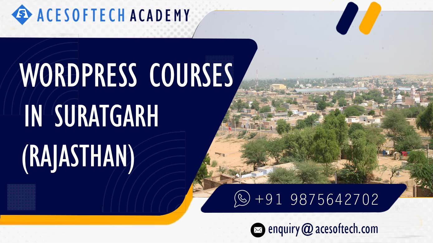 WordPress Course Training Institue in Suratgarh