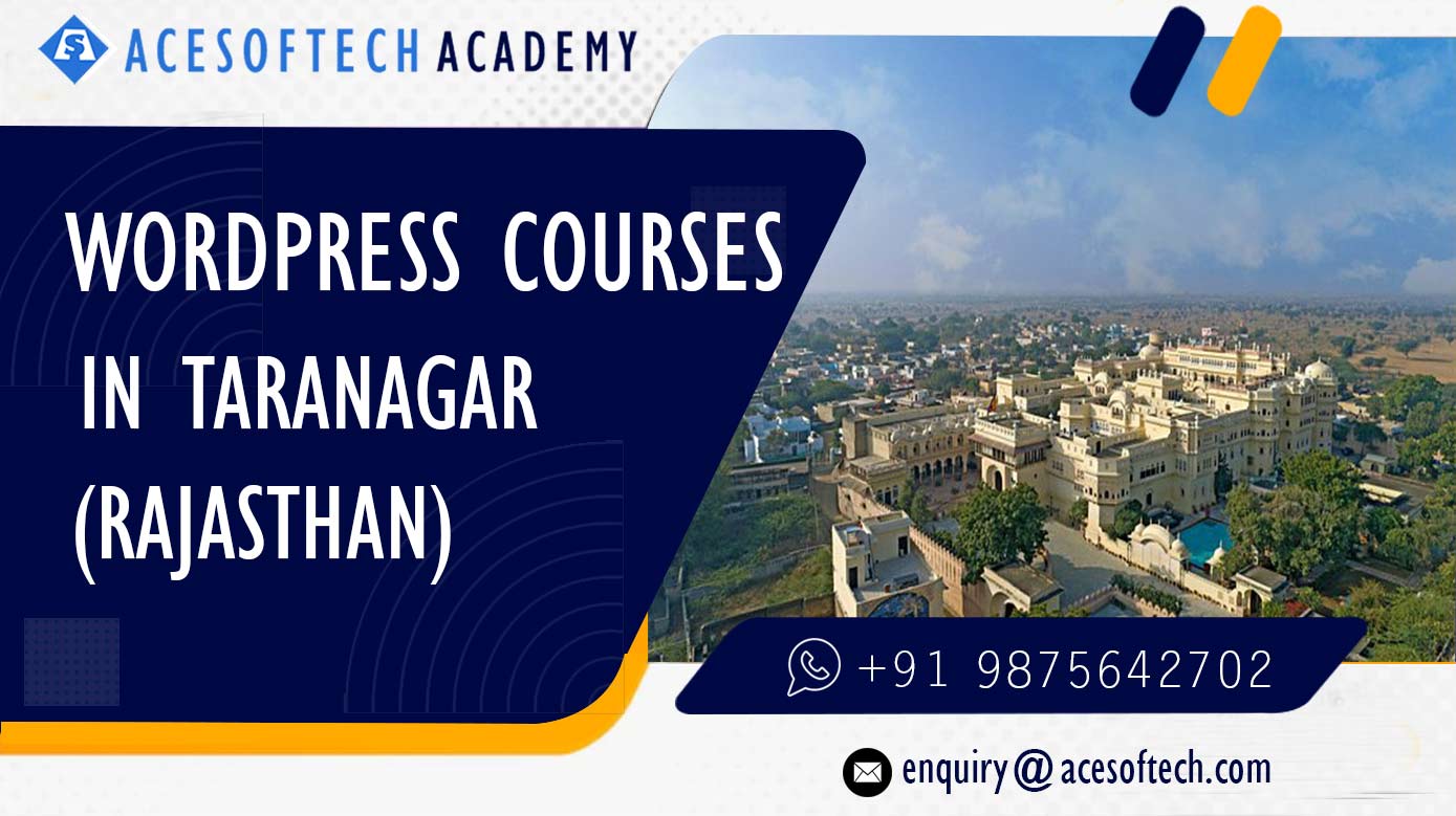 WordPress Course Training Institue in Taranagar
