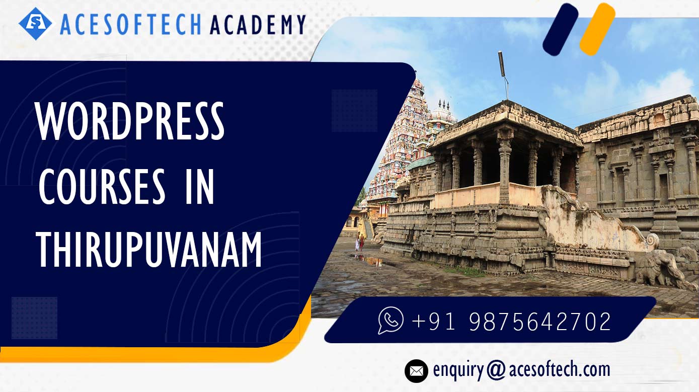 WordPress Course Training Institue in Thirupuvanam