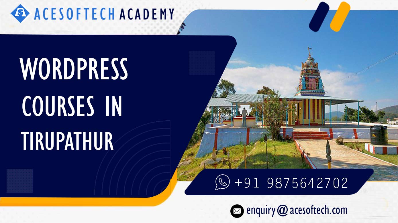 WordPress Course Training Institue in Tirupathur