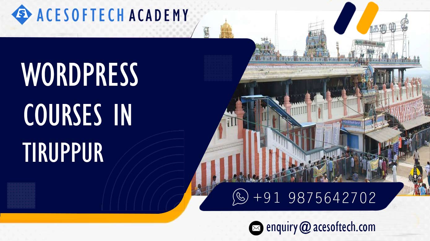 WordPress Course Training Institue in Tiruppur