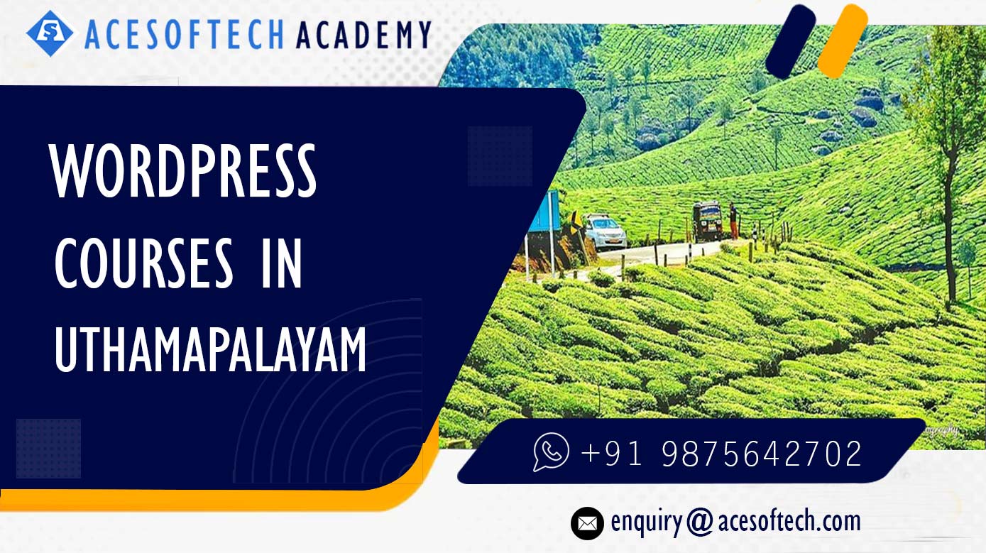 WordPress Course Training Institue in Uthamapalayam