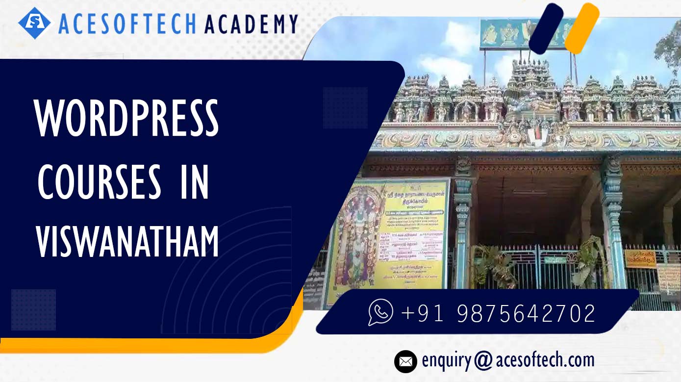 WordPress Course Training Institue in Viswanatham