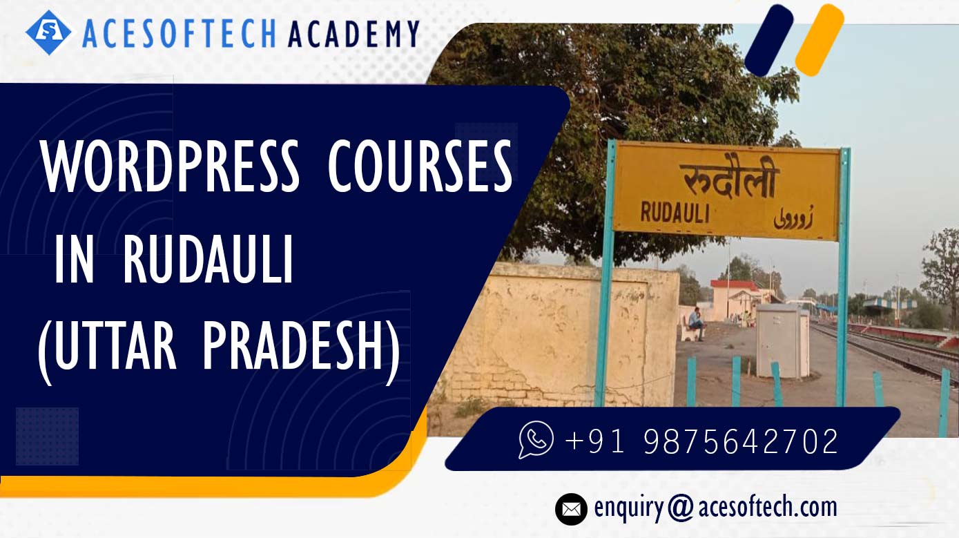 WordPress Course Training Institue in Rudauli