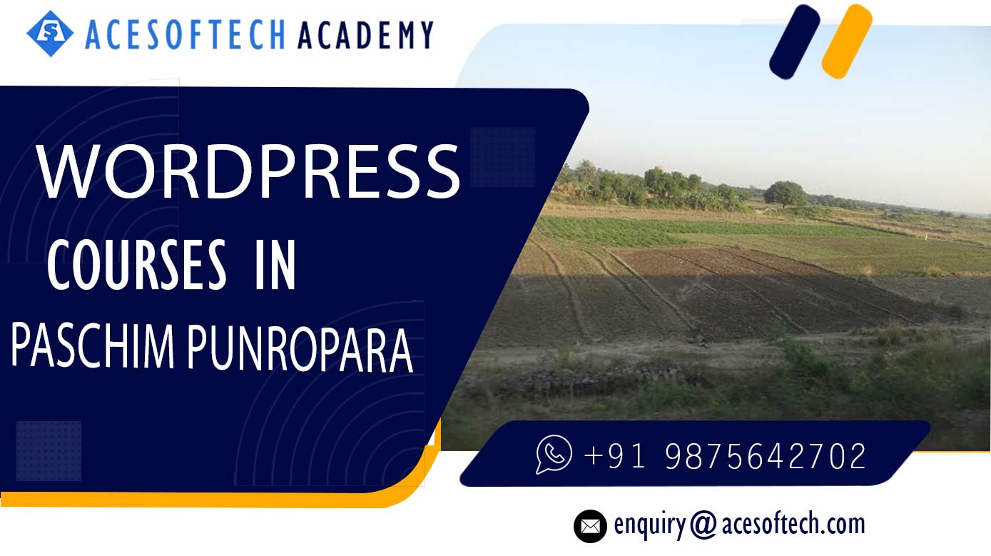 WordPress Course Training Institue in Paschim Punropara